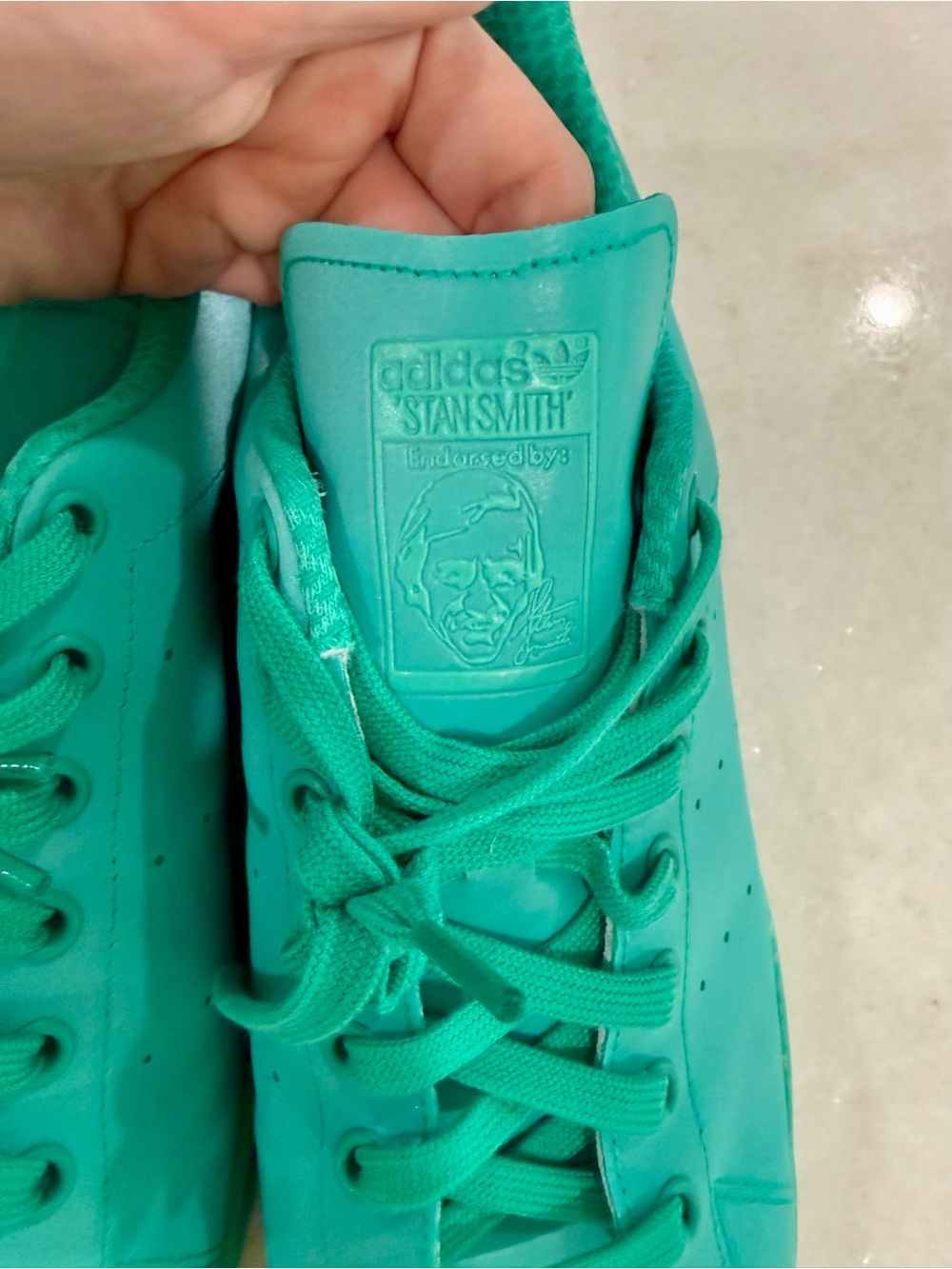 ADIDAS ORIGINALS STAN SMITH ADICOLOR REFELCTIVE GREEN Size 11.5 - Picture 8 of 11